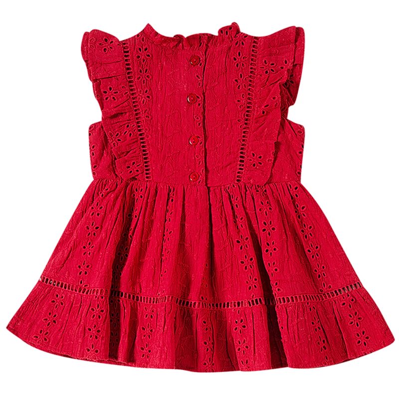 13200401-V-C-moda-bebe-menina-vestido-para-bebe-em-laise-vermelho-tip-top-no-bebefacil