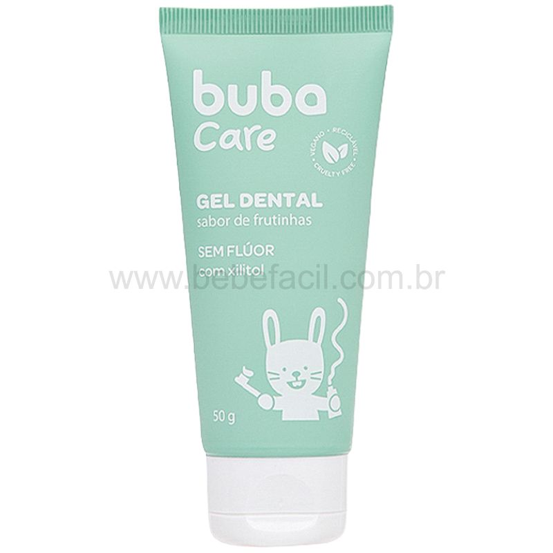 BUBA16563-B-Gel-Dental-sem-Fluor-com-Escova-Massageadora-Buba-Care-50g-0m---Buba