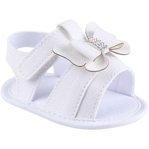 Sandália para bebê Lacinho Borboleta Branca - Keto Baby