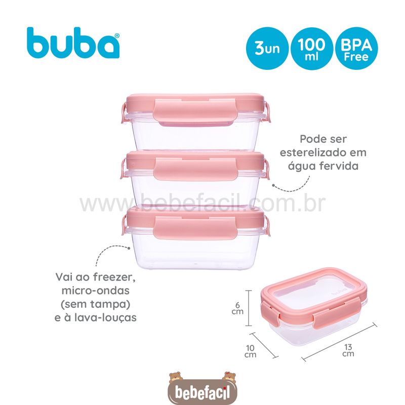 BUBA18059-G-Kit-3-Potinhos-Hermeticos-Rosa-100ml---Buba
