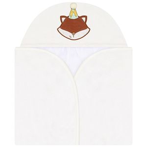Toalha de banho c/ forro em fralda para bebê Cute Circus - Mini & Co.