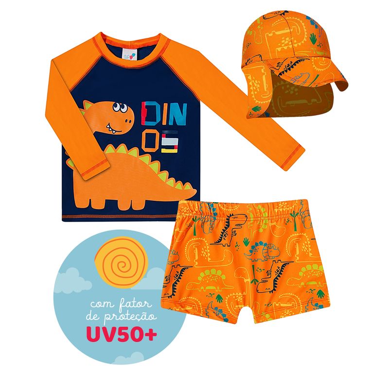2535138K-E-camiseta-surfista-bone-sunga-dino-laranja-tip-top